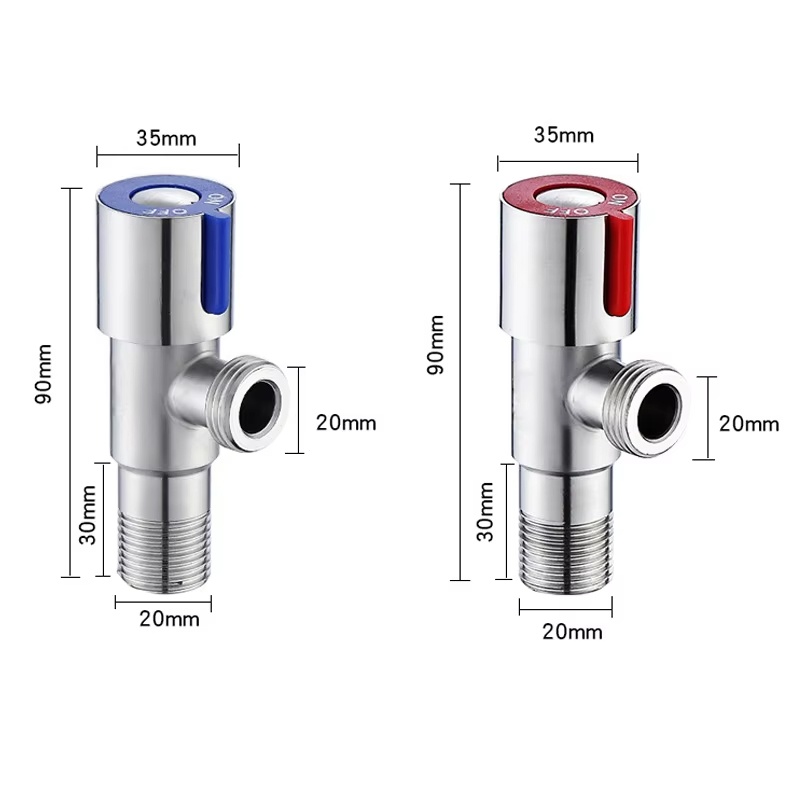 S304 Stainless Steel Angle Stop Valve 1/2