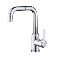 Stainless Steel Single Handle Basin Faucet Single Hole Rotation Cycle Whole Turn Bathroom Basin Water Tap