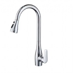 Single Handle Kitchen Sink Faucet Pull Down Spray Mixer Faucet for Kitchen Three Gear Switchable Water Flow