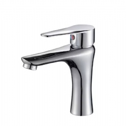 Deck Mounted Vanity Basin Faucet, Brushed Hot and Cold Water Mixer Tap, Manufacturer Direct