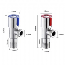 S304 Stainless Steel Angle Stop Valve 1/2
