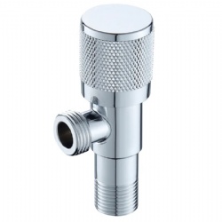 Factory Price Chrome Plate Brass Angle Valve OEM Commercial 90 Degree 1/2 Wash Basin Faucet Angle Stop Valve Bathroom